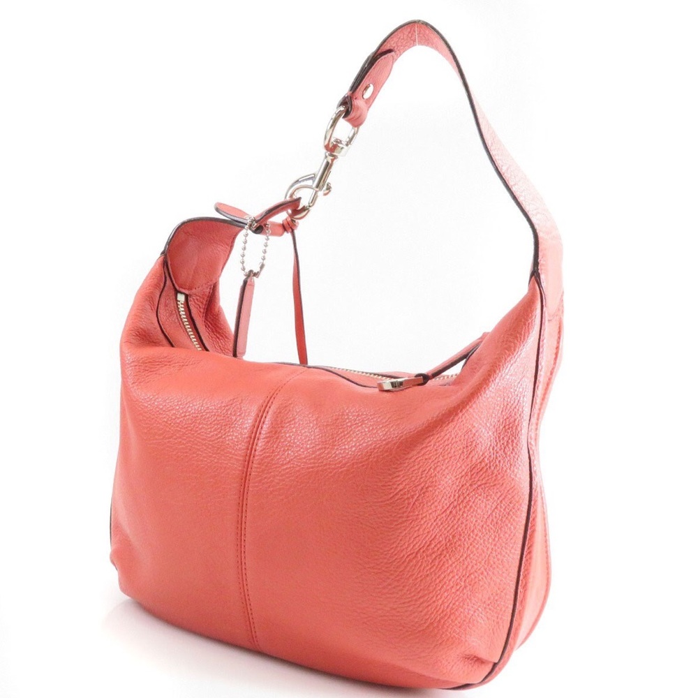 Coach Orange Leather Shoulder Bag